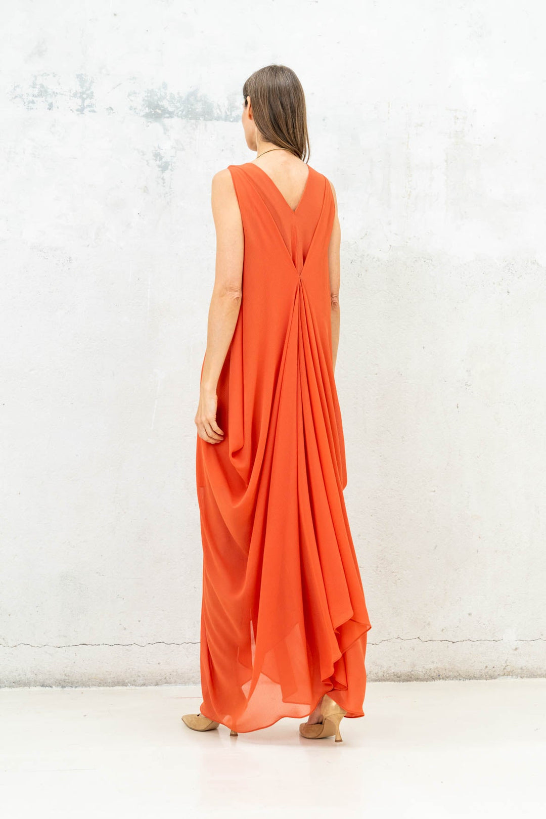 Vestido Helena coral