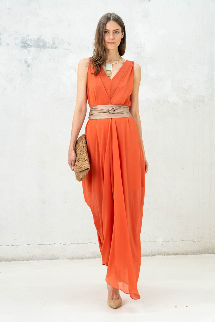 Vestido Helena coral