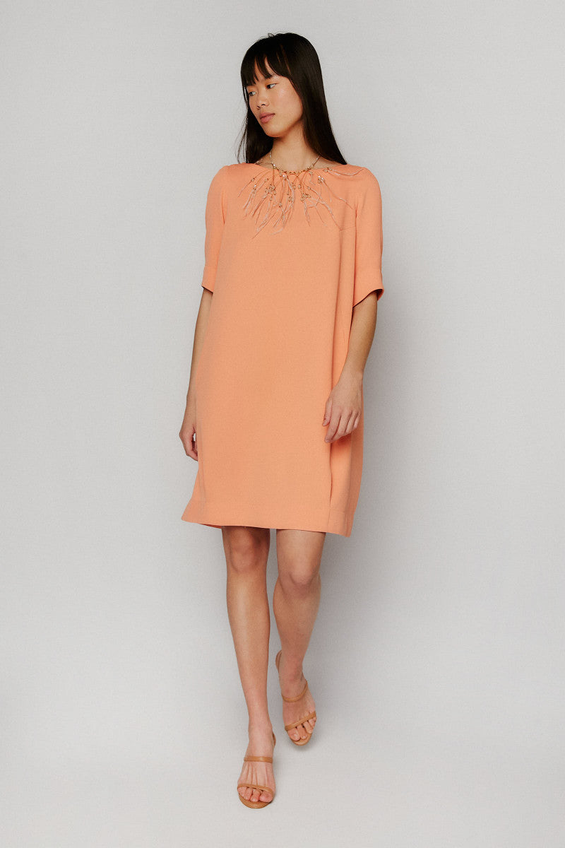 Vestido Azucena albaricoque