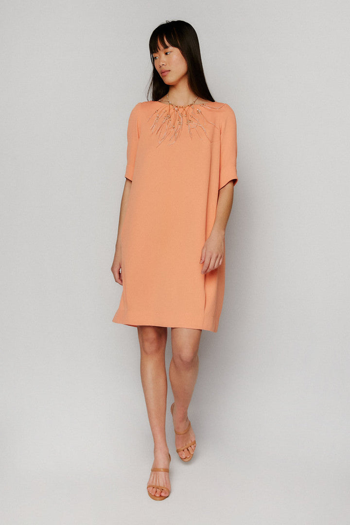 Vestido Azucena albaricoque