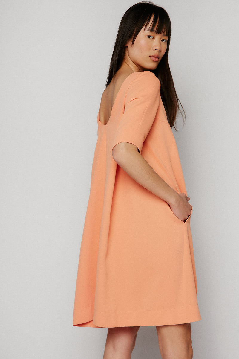 Vestido Azucena albaricoque