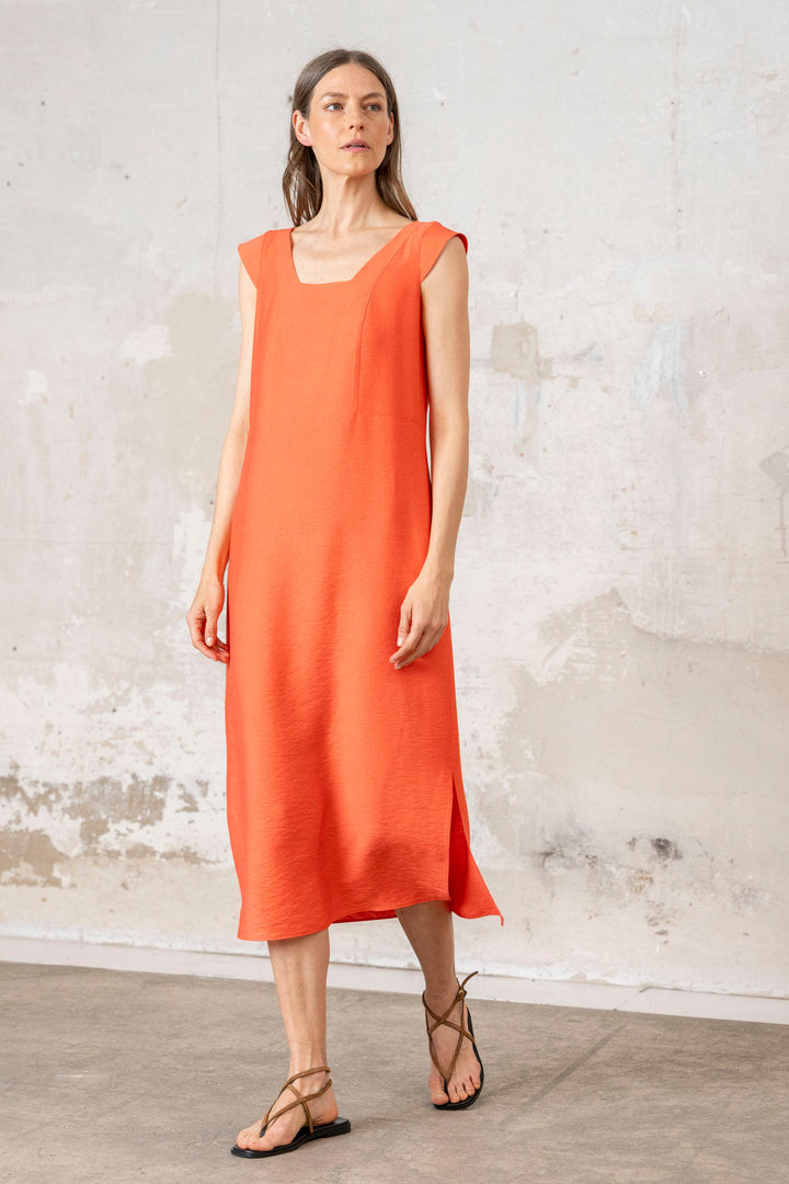Vestido Tissi coral