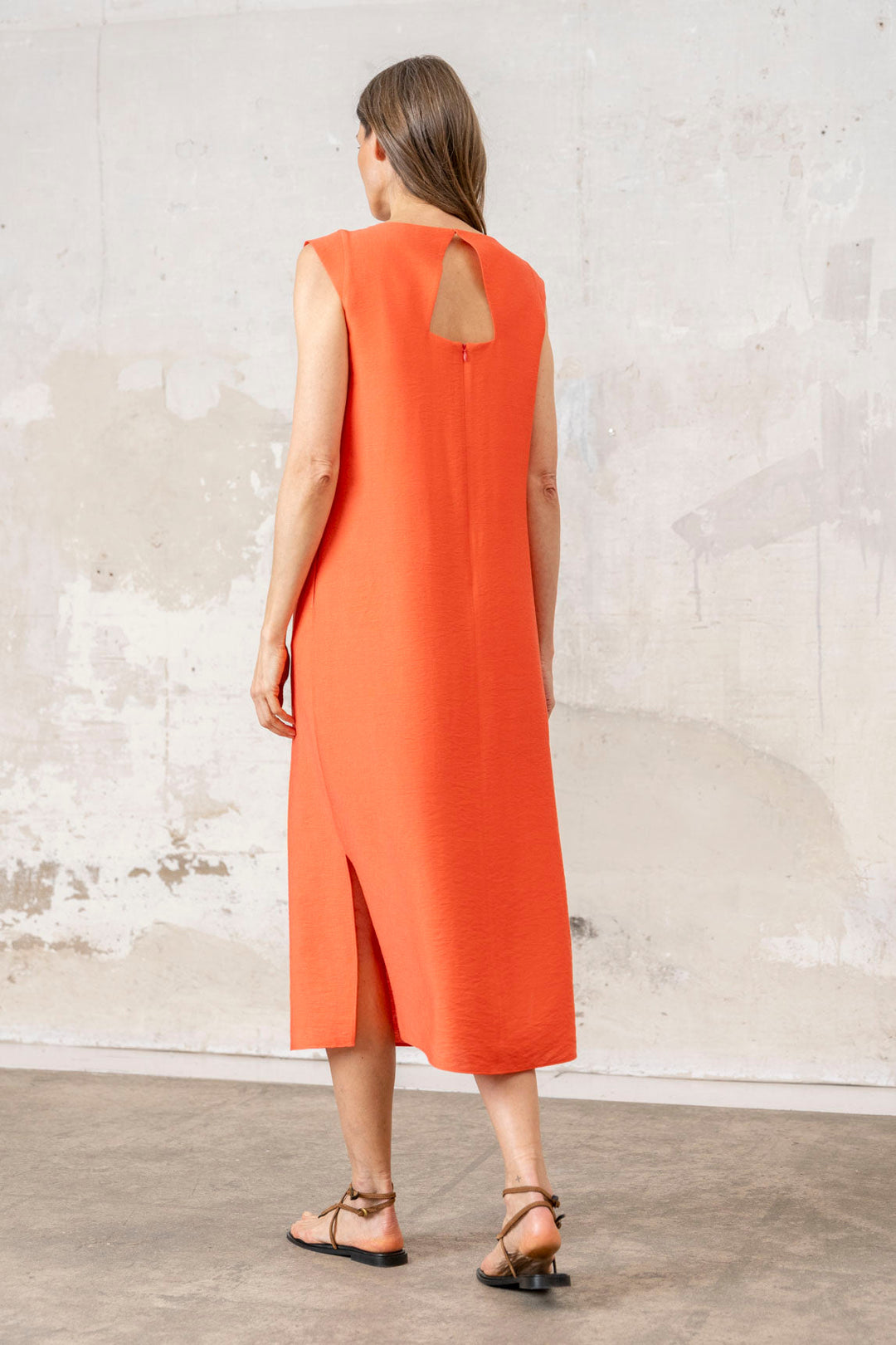 Vestido Tissi coral