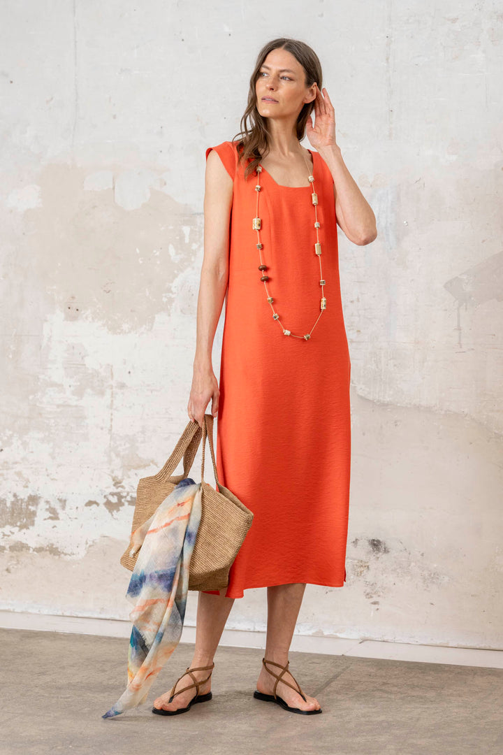 Vestido Tissi coral