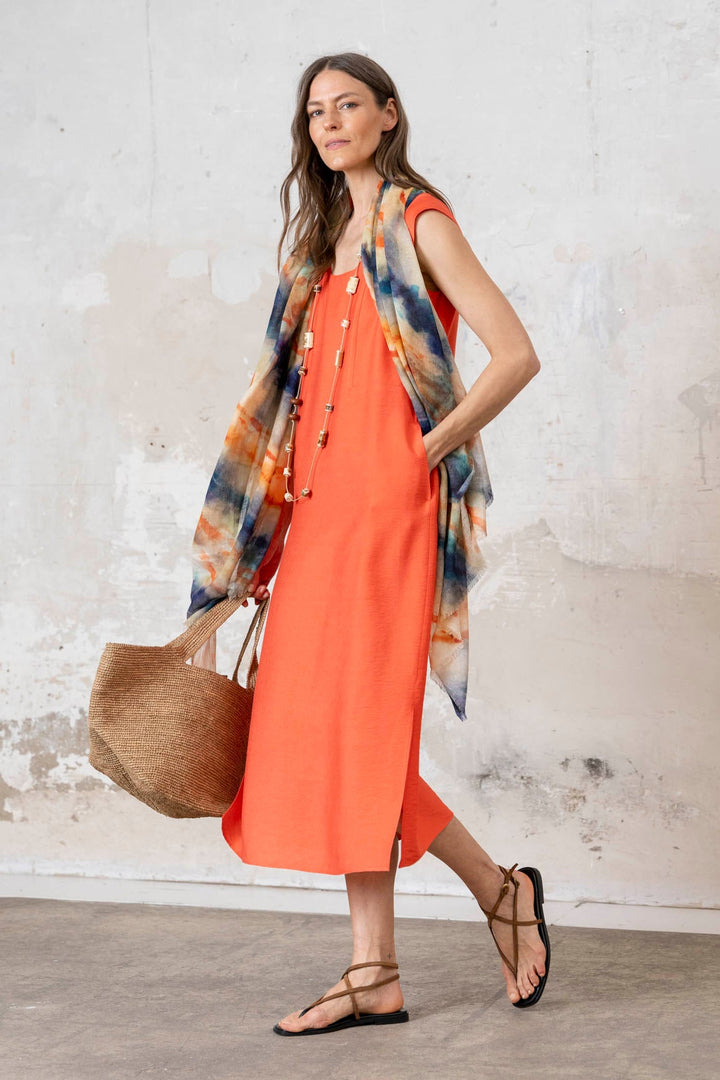 Vestido Tissi coral