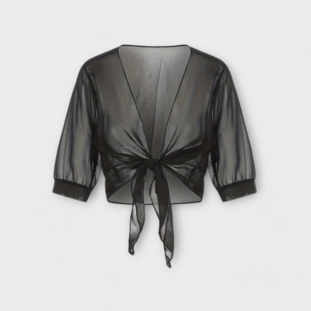 Olivia - Blusa con parte delantera abierta