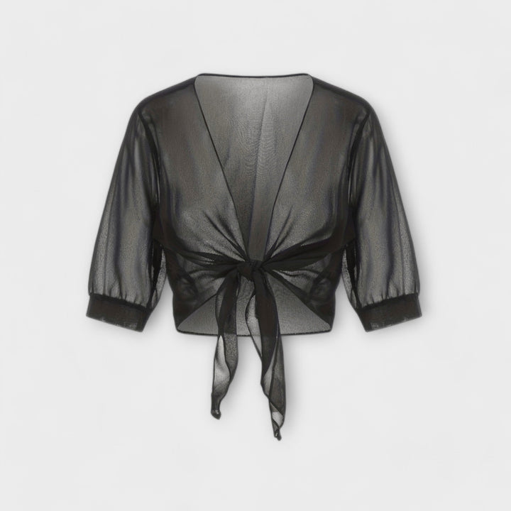 Olivia - Blusa con parte delantera abierta