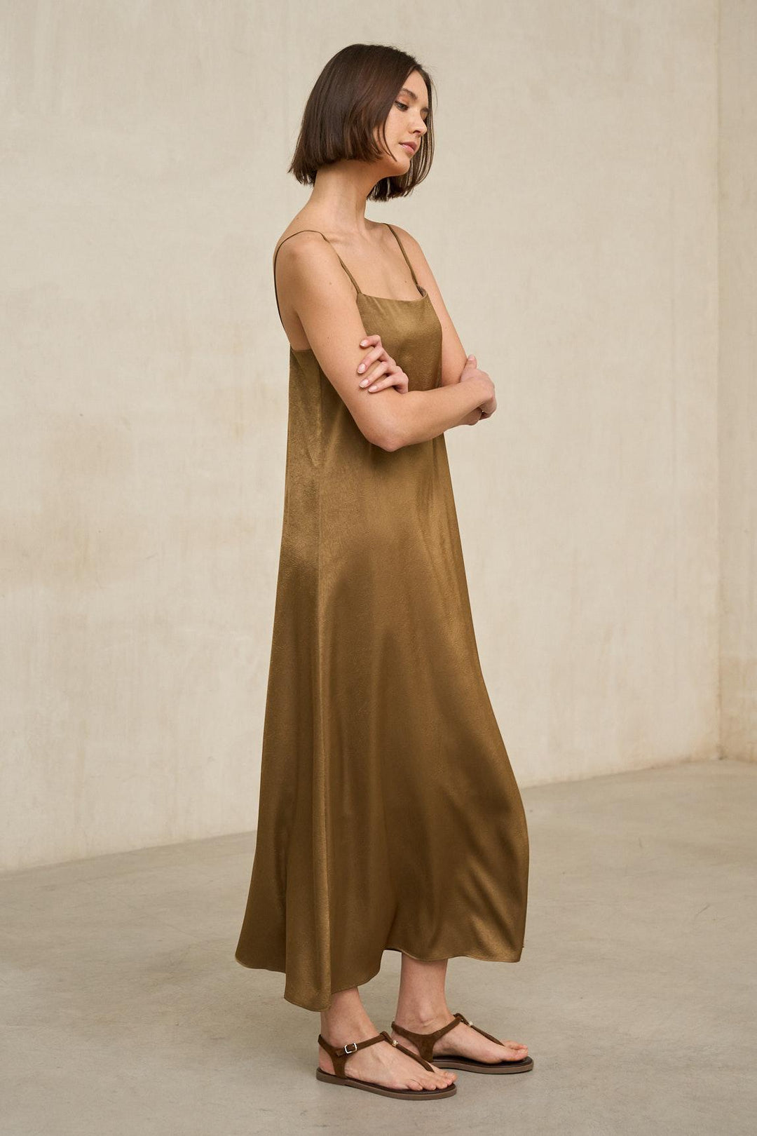 Vestido Odine camel