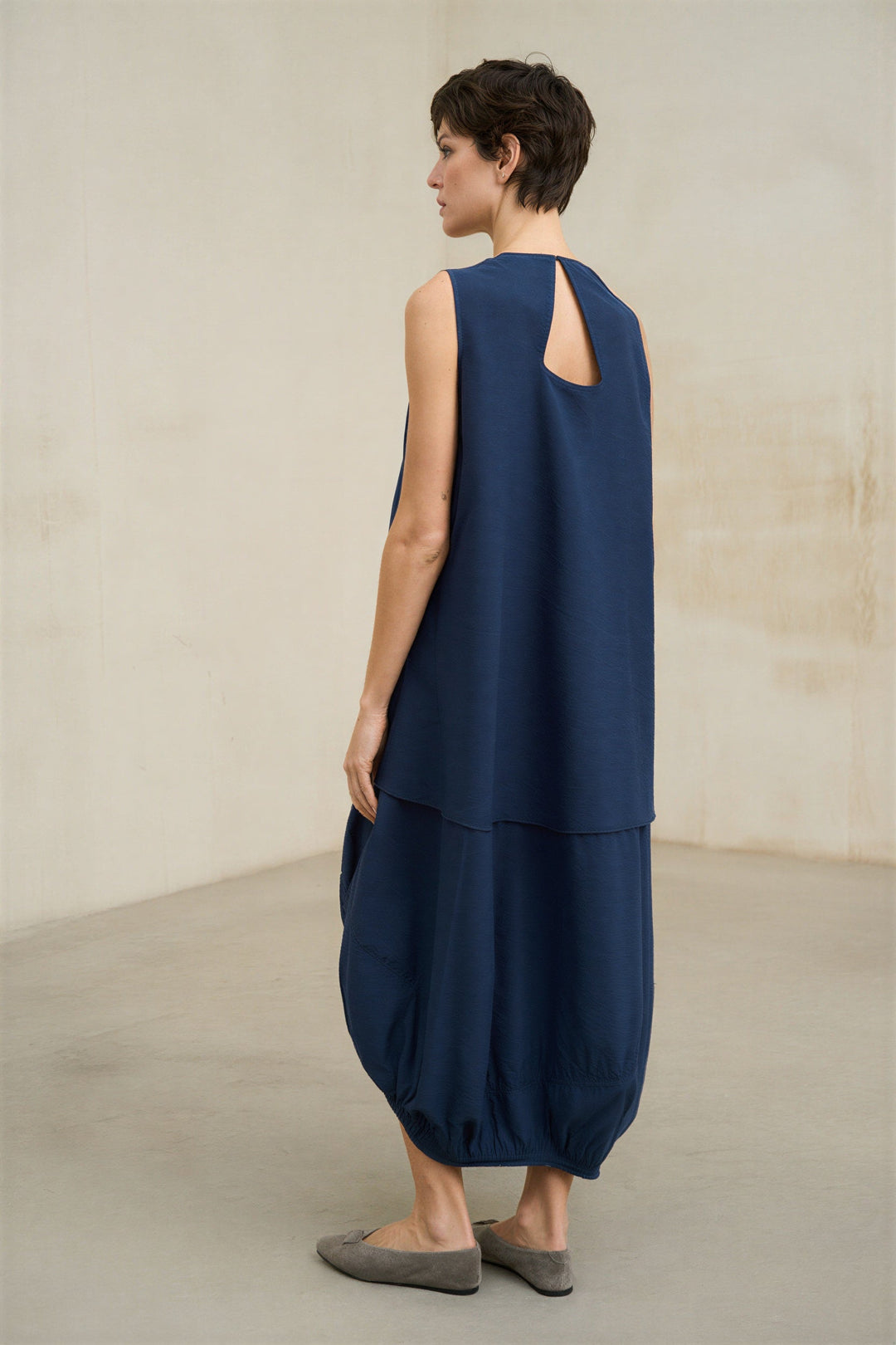 Vestido Lévana azul marino