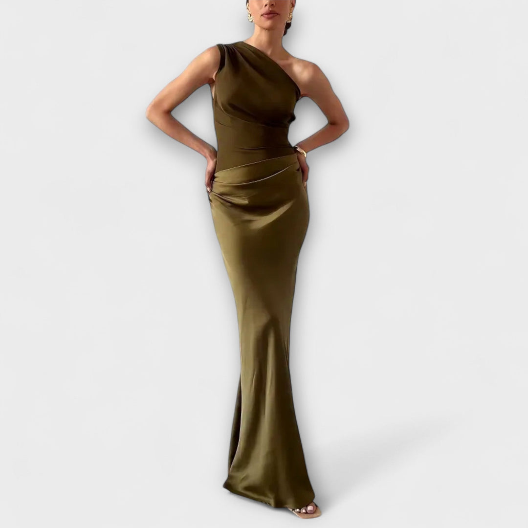 Amarílis - Elegante Vestido de un solo hombro