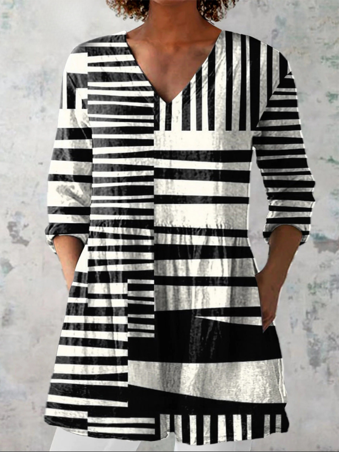 Zara | Blusa Larga con Escote en V