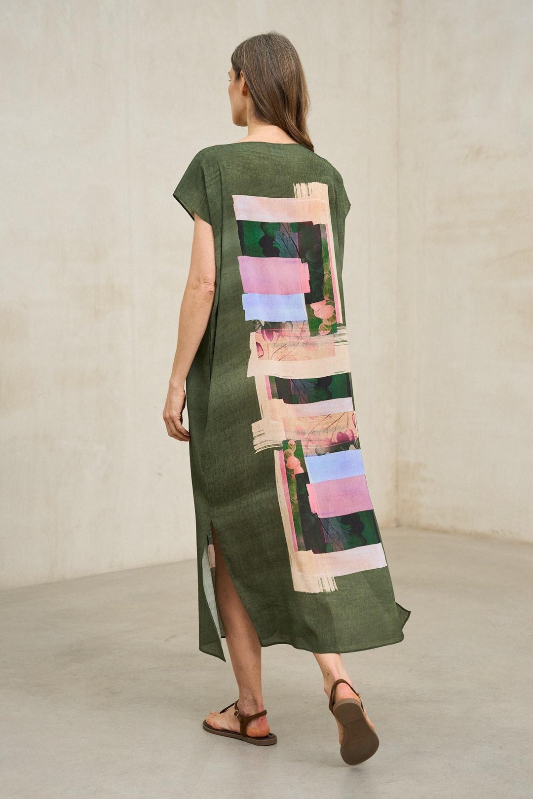 Vestido Arven estampado geométrico