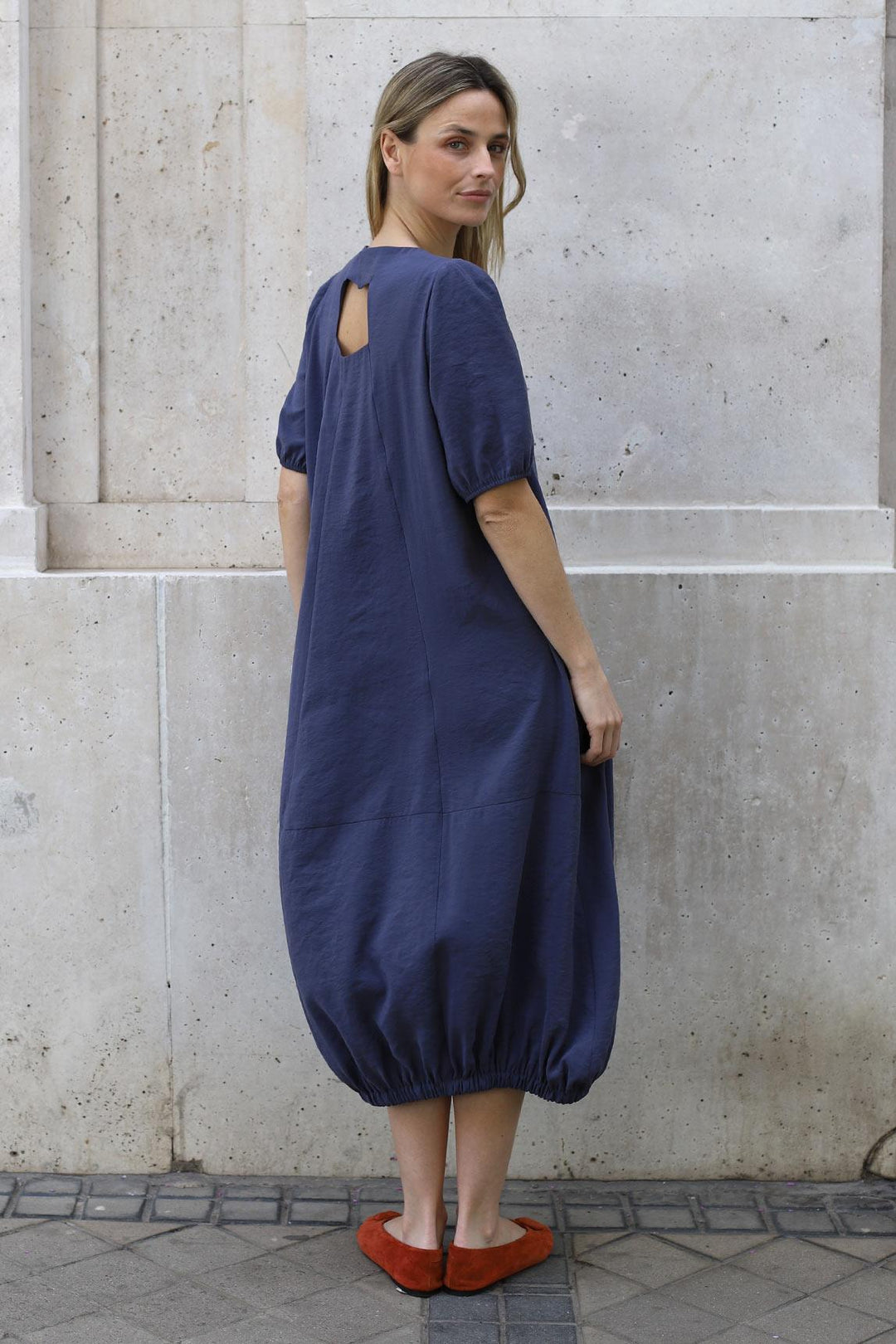 Vestido Zarela azul medio