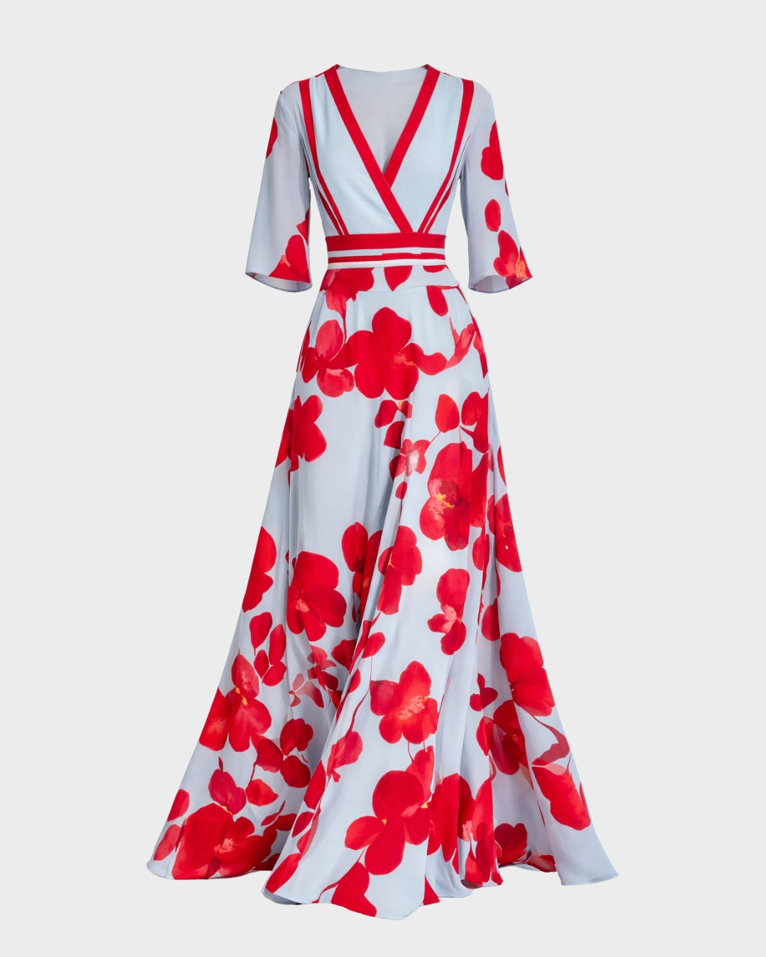 Pilar | Elegante vestido largo con escote pronunciado