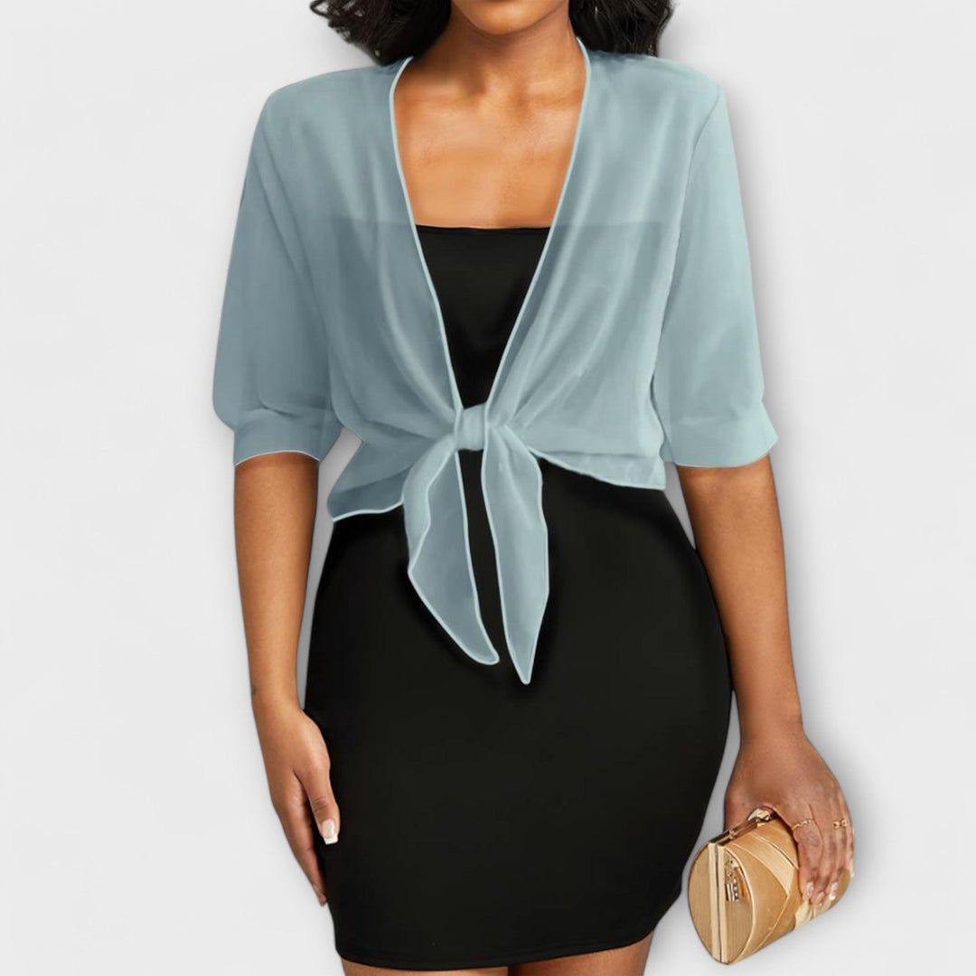 Olivia - Blusa con parte delantera abierta