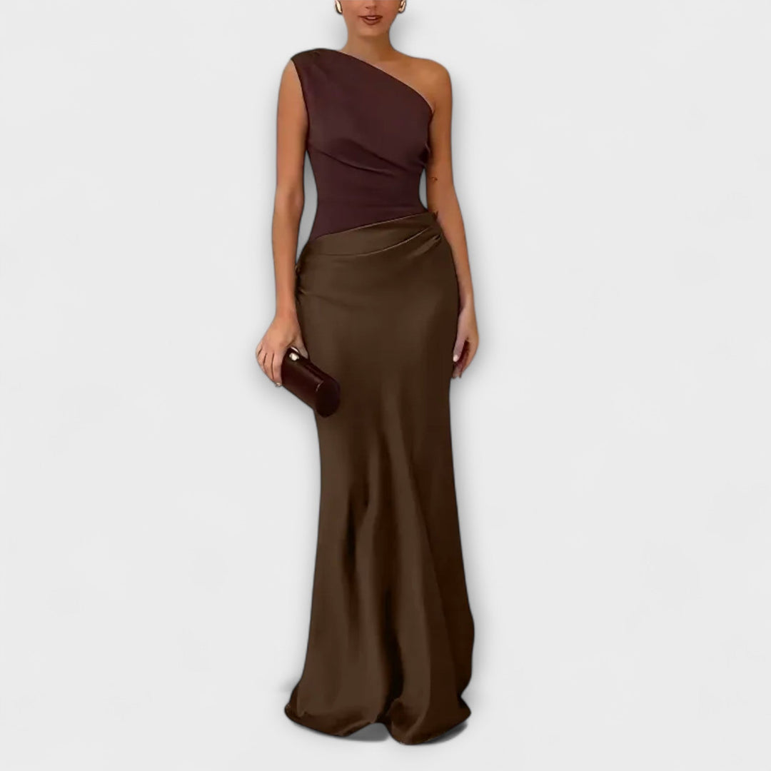 Amarílis - Elegante Vestido de un solo hombro
