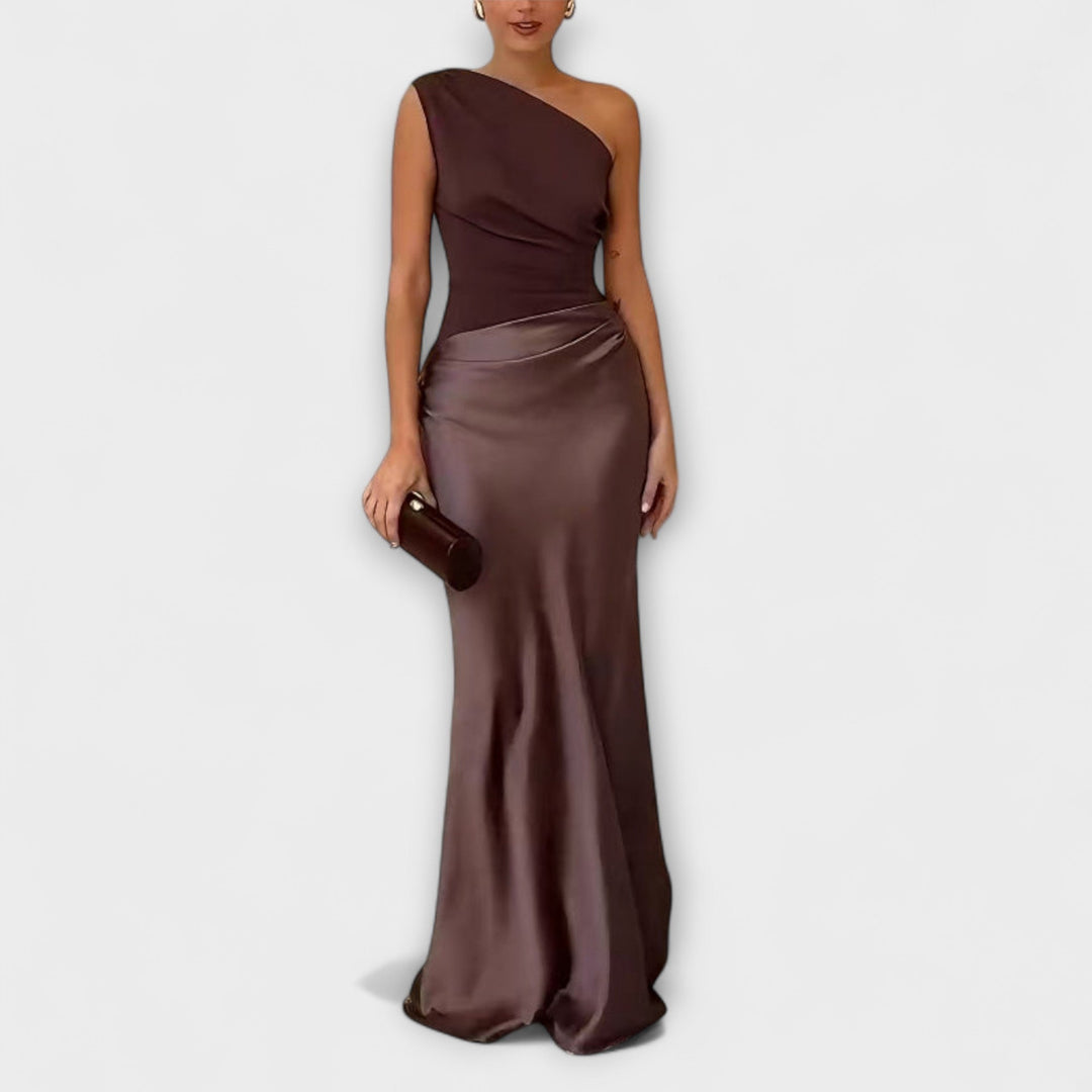 Amarílis - Elegante Vestido de un solo hombro