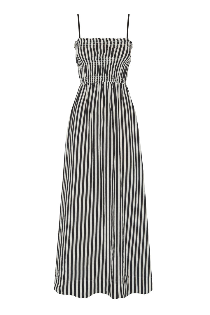 Vestido Jap Sra. Rayas Blanco/Negro