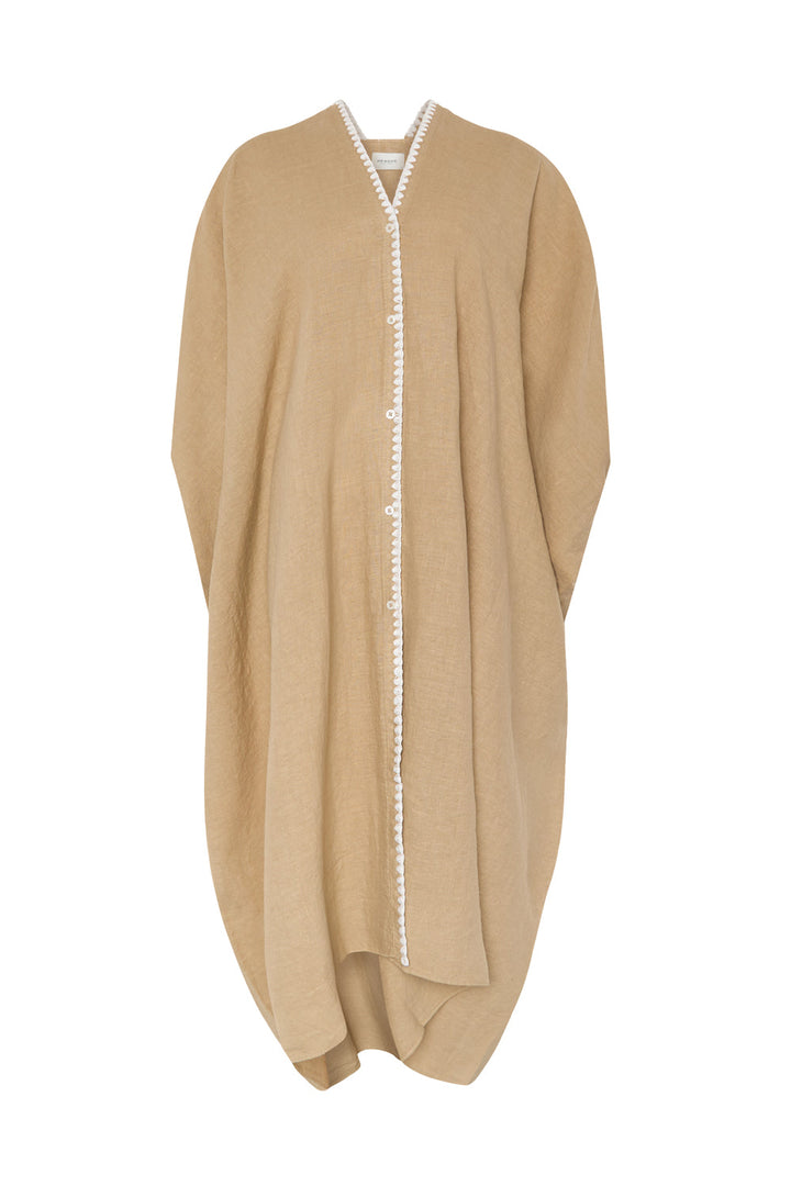 Mrs Tulum Tunic Clay/White