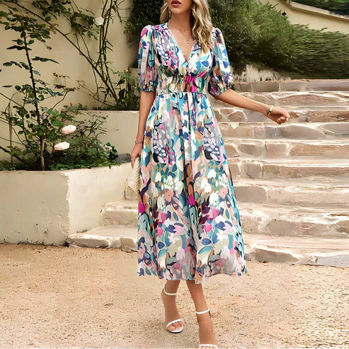 Leona | Elegante vestido midi