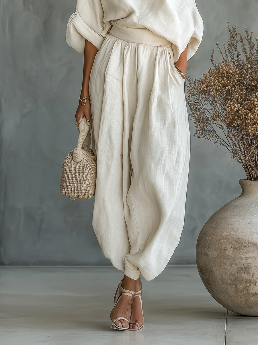 Conjunto Off Shoulder de 2 Piezas Estilo Casual Chic