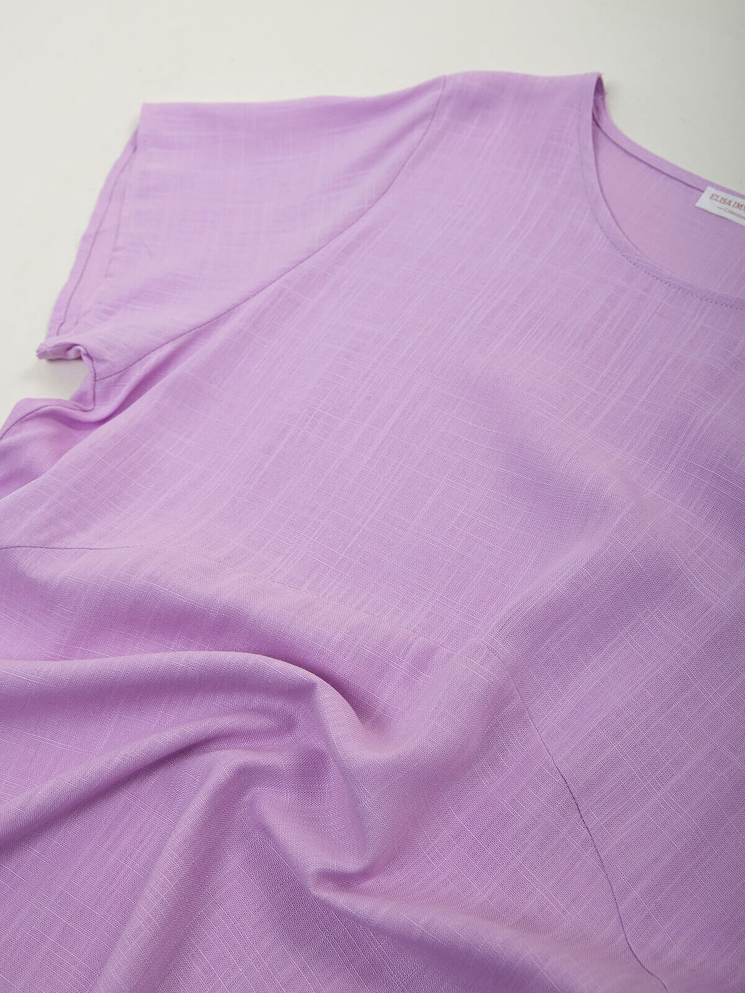 Vestido midi largo mistura linho