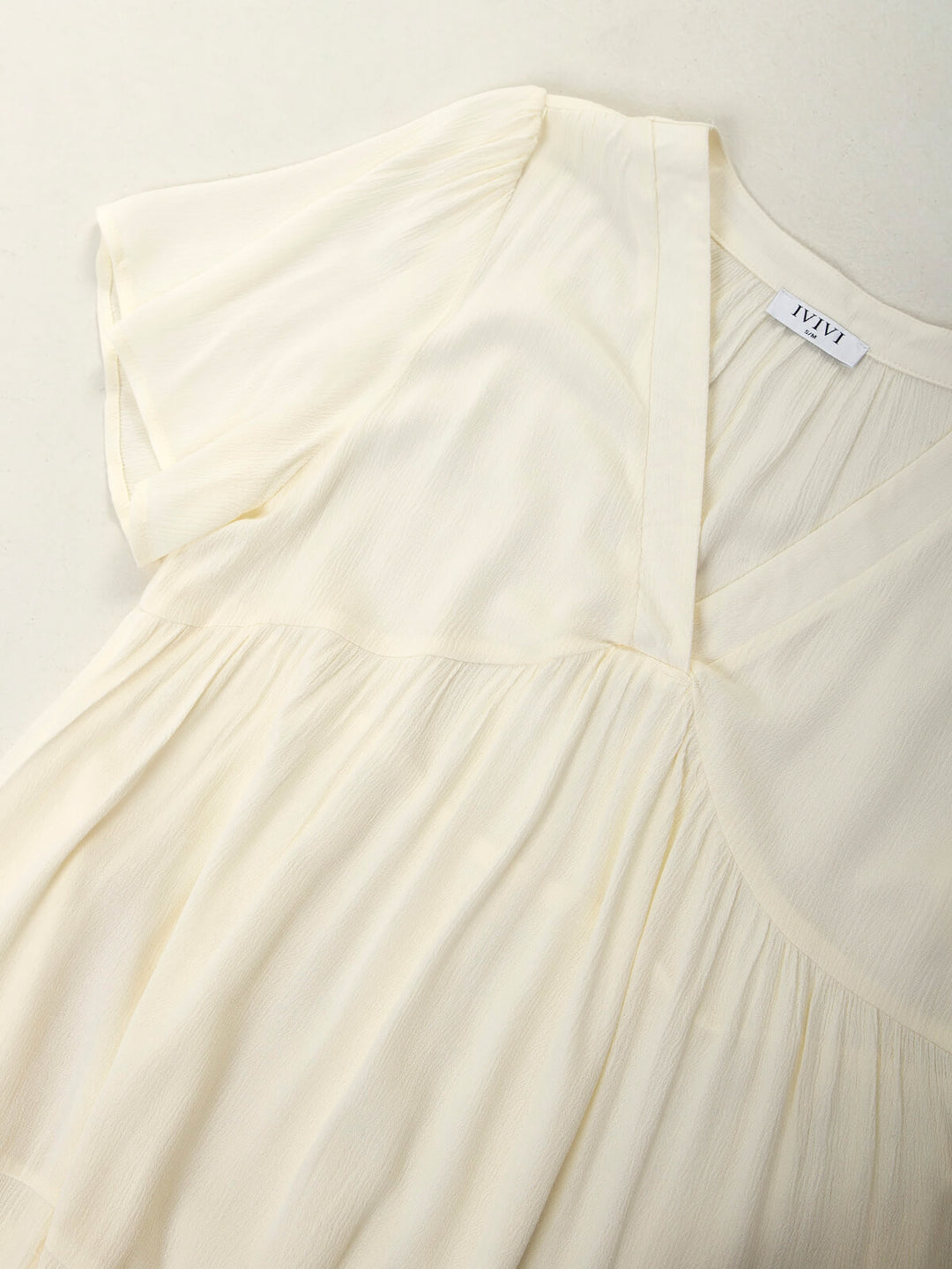 Vestido comprido fluído em V