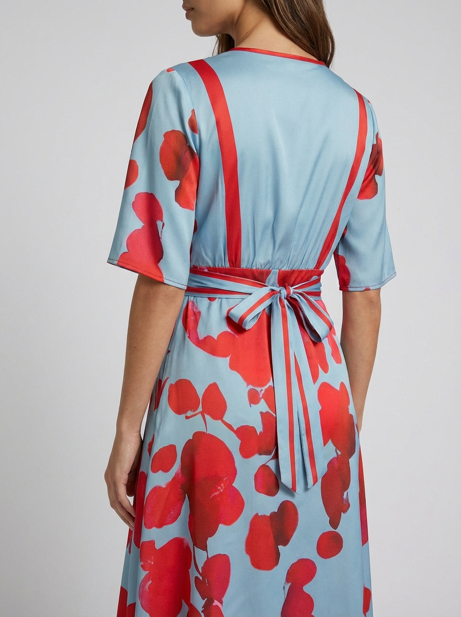 Pilar | Elegante vestido largo con escote pronunciado