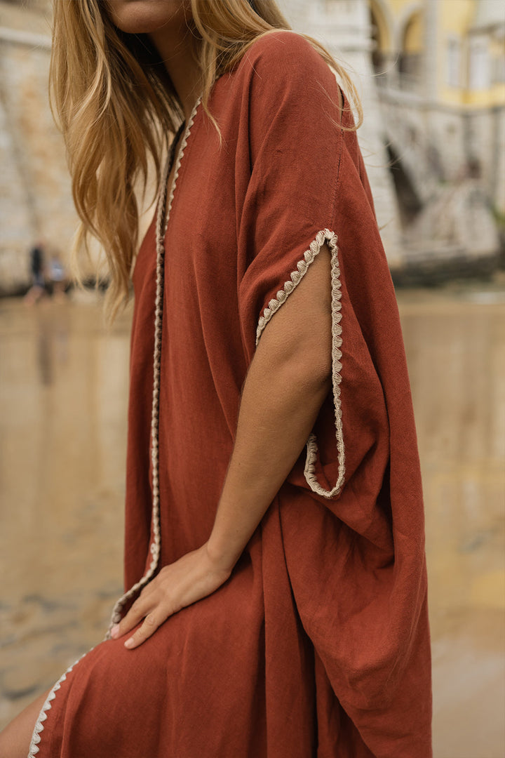 Mrs Tulum Tunic Okra/Pelican