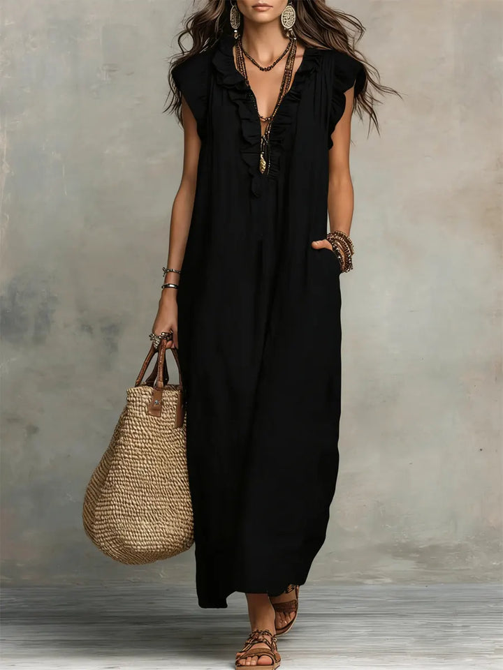 Corin - Vestido Maxi Boho Fluyente