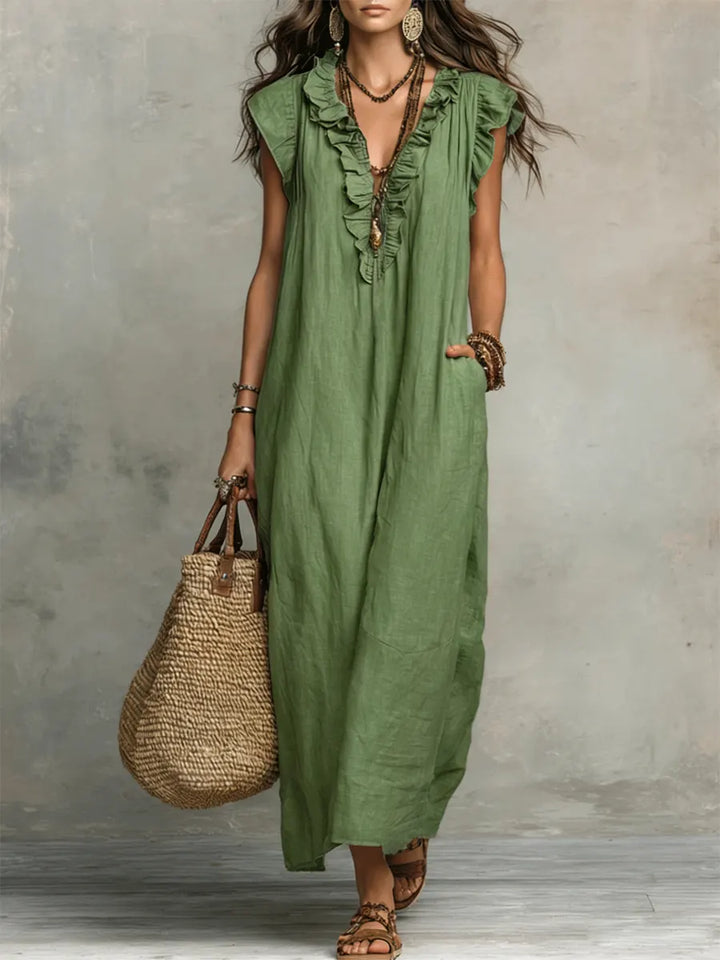 Corin - Vestido Maxi Boho Fluyente