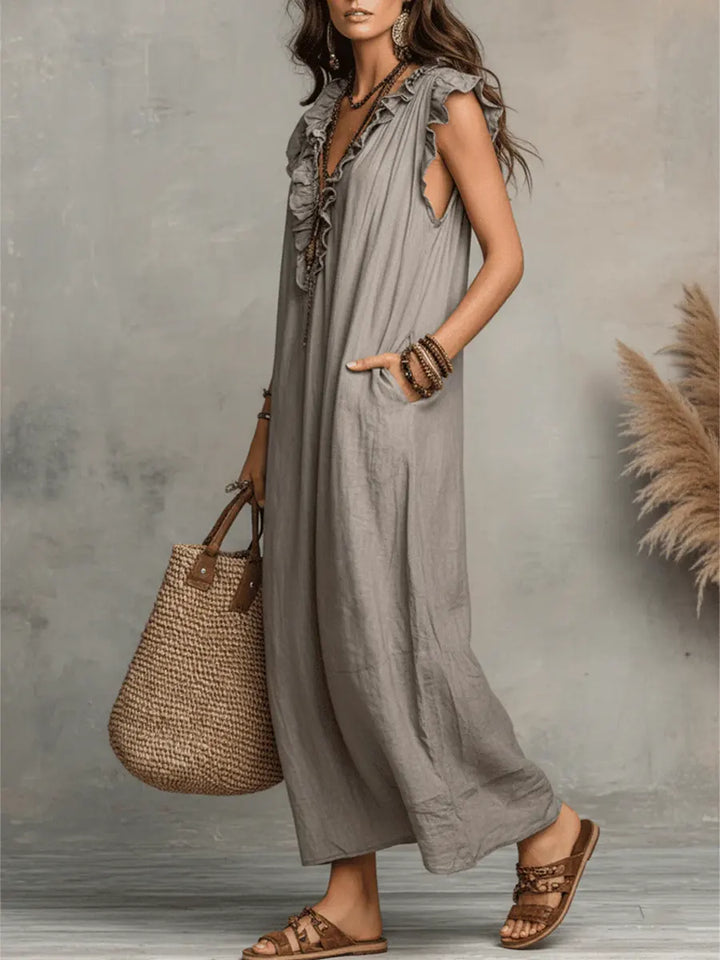 Corin - Vestido Maxi Boho Fluyente