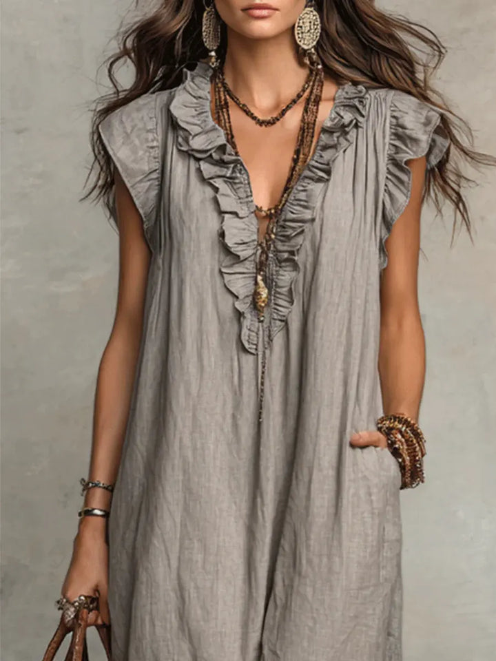 Corin - Vestido Maxi Boho Fluyente
