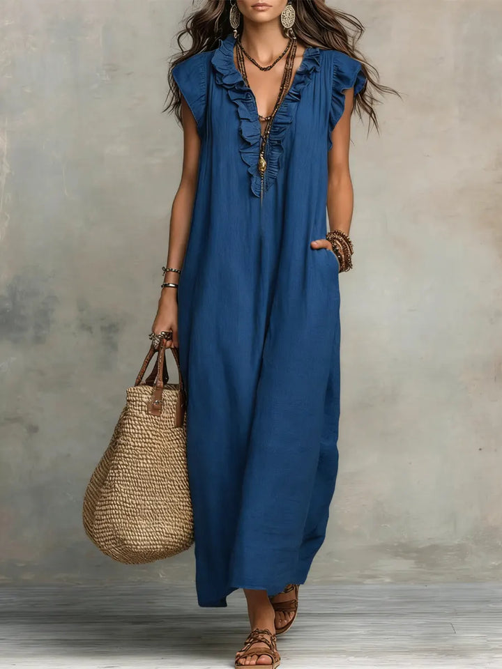 Corin - Vestido Maxi Boho Fluyente