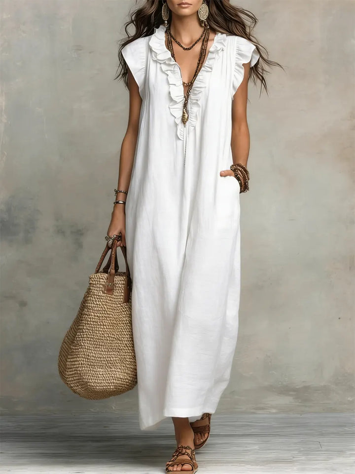 Corin - Vestido Maxi Boho Fluyente