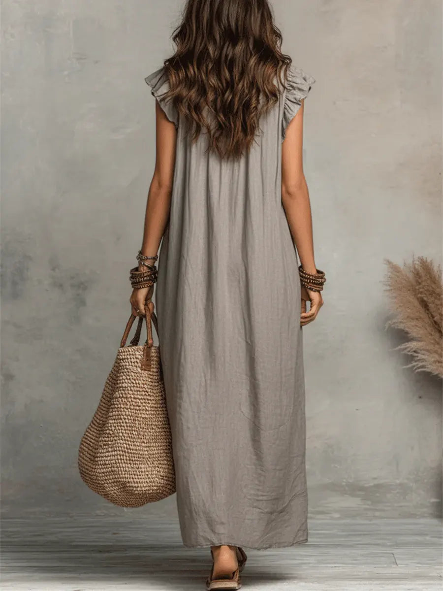 Corin - Vestido Maxi Boho Fluyente
