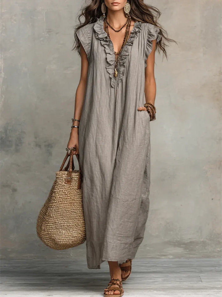 Corin - Vestido Maxi Boho Fluyente